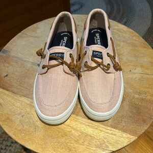 Sperry Blush Canvas Shoes